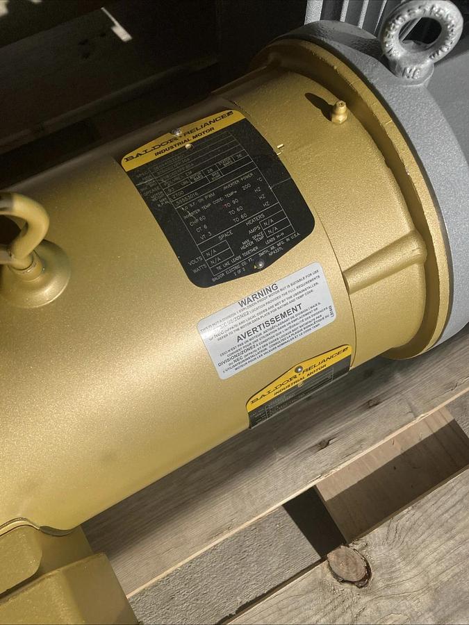 Used NEW Gardner Denver V-VCS 150 (04) Vacuum Pump w/ Baldor Motor | U.S.A. SELLER