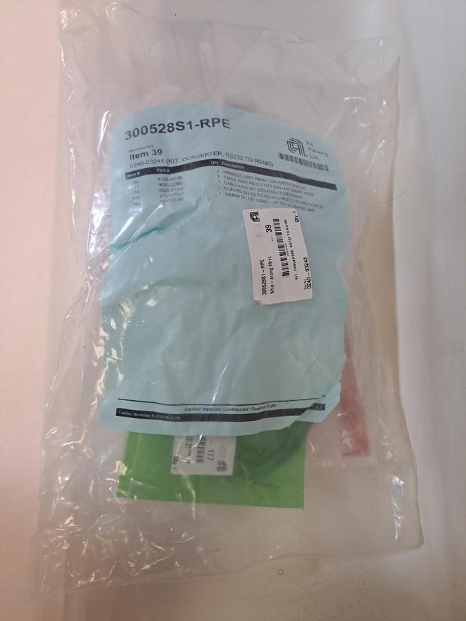Used Applied Materials AMAT 0240-03248 Kit Converter RS232 to RS485  New Sealed