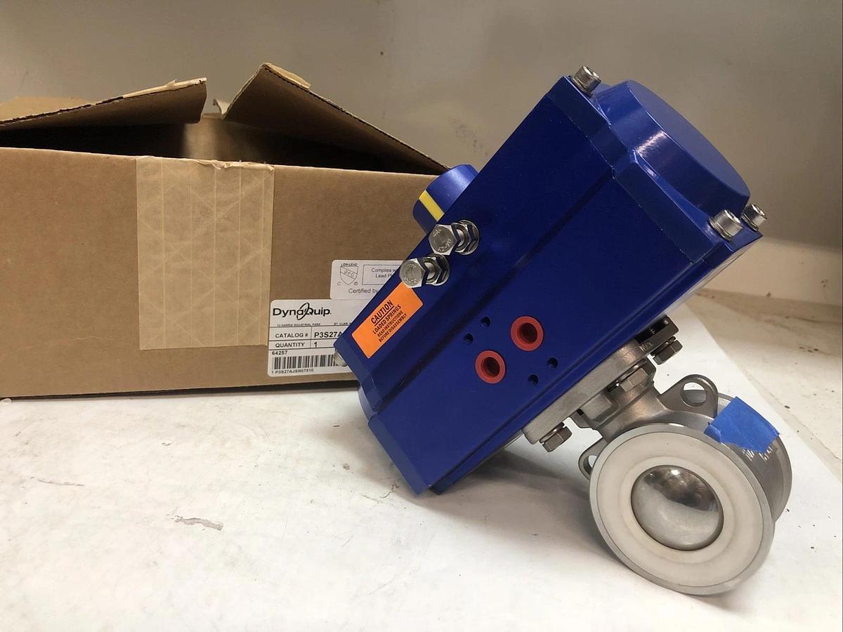 New DYNAQUIP CONTROLS P3S27AJSR07510 Pneumatically Actuated  Two-Way Ball Valve