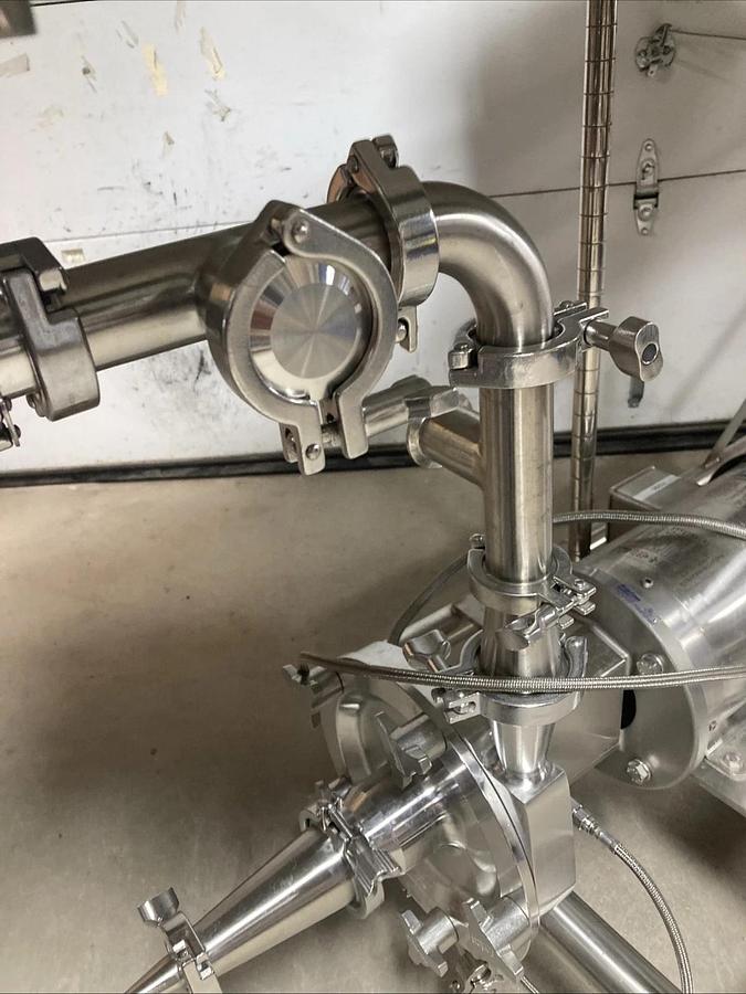 Used FULL SETUP Fristam Pump FPR742-150 and Controller with Stainless Table | U.S.A.