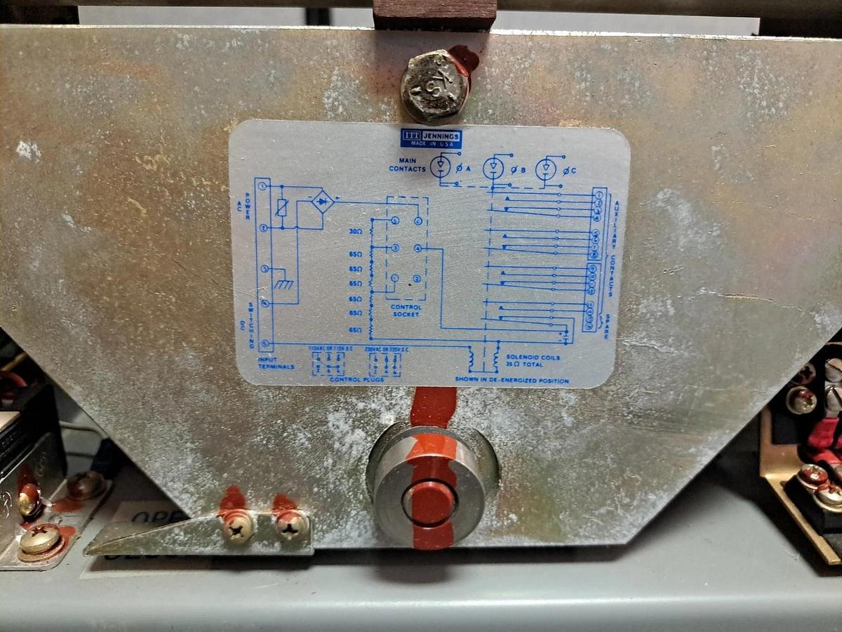 ITT Jennings RP170-2300-00 3-Pole Vacuum Contactor 7.2KV 450A 115/230V AC/DC NEW