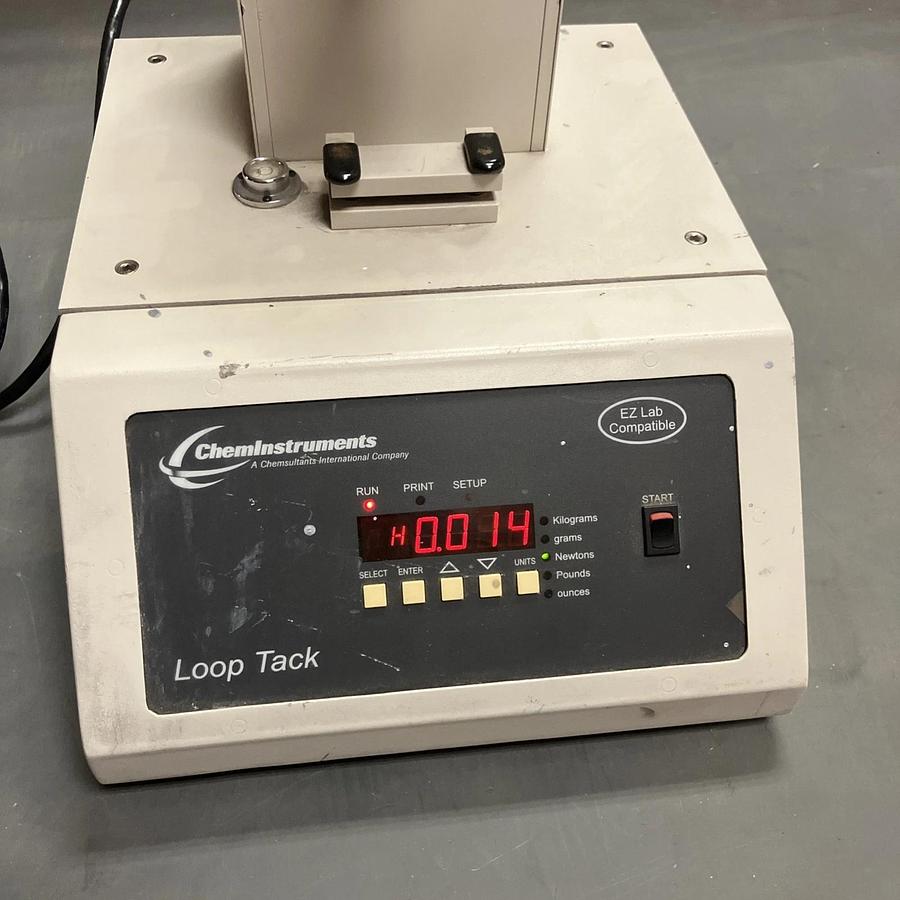 Used ChemInstruments Loop Tack Tester. Power On No Further Testing