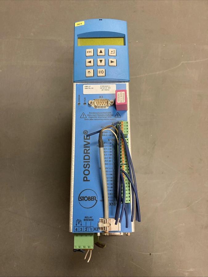 Used Holz Her, STOBER POSIDRIVE FDS5022/L Frequency Inverter 400/480V | U.S.A. SELLER