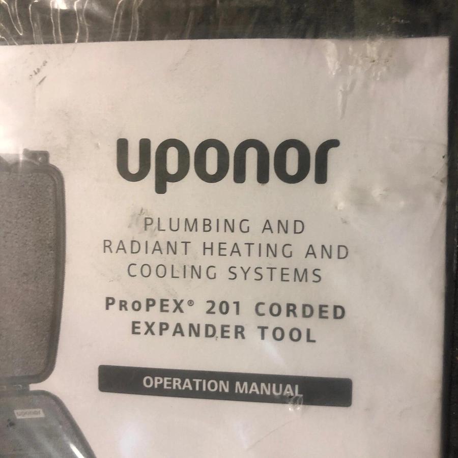 Used 1 Used Uponor ProPEX 201 Corded Expander Tool 2” Pipe Expander Pex Expander *
