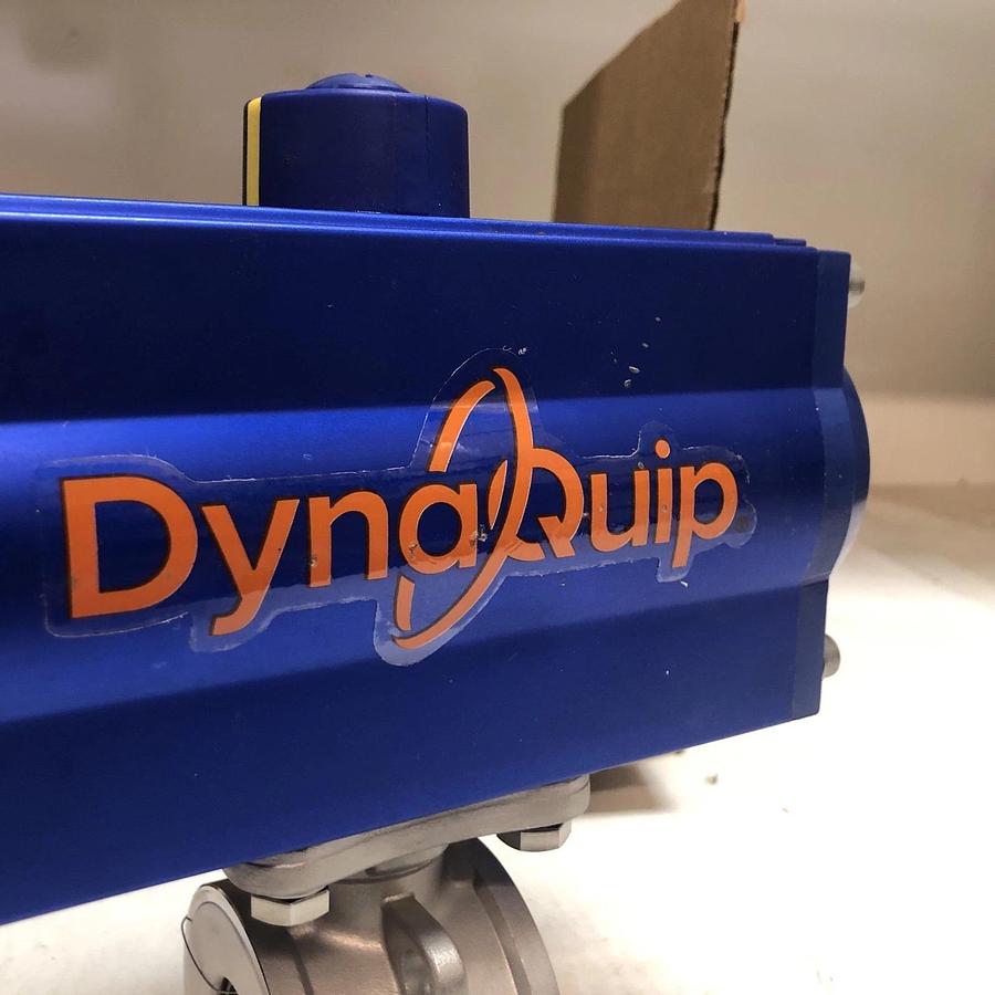 New DYNAQUIP CONTROLS P3S27AJSR07510F Pneumatically Actuated  Two-Way Ball Valve