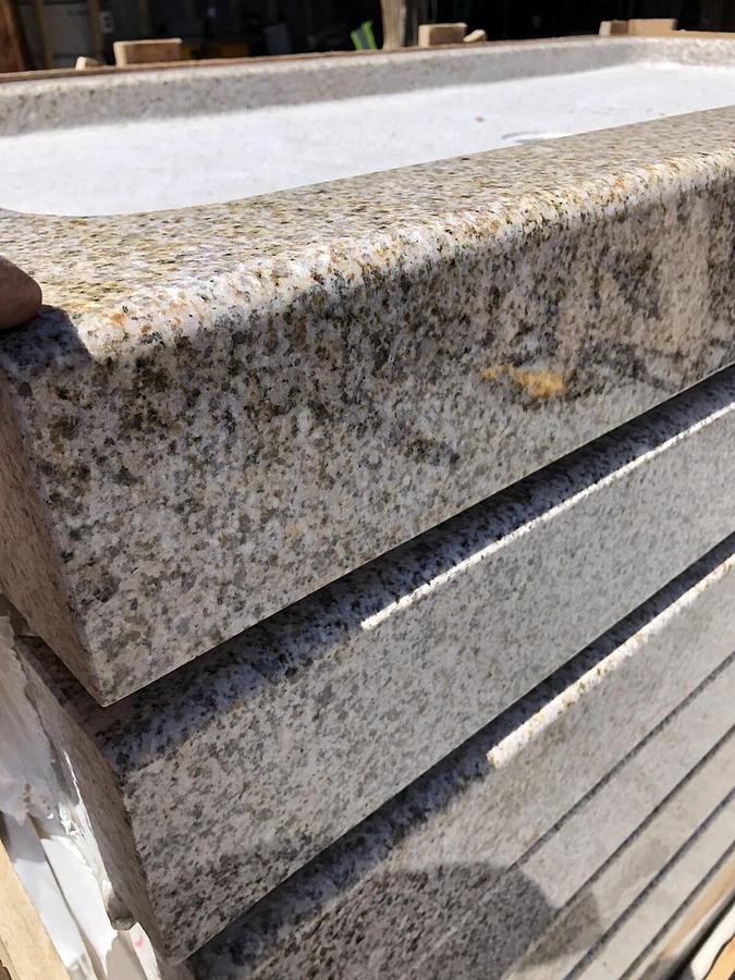 8 NEW Granite shower pan Beautiful Shangdong Rust 60”x32”x4.5” Single Threshold*