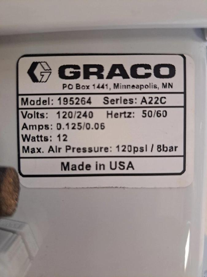 Used Graco CycleFlo Pneumatic Pump Batch Controller 195264 Series A22C 120/240V NEW