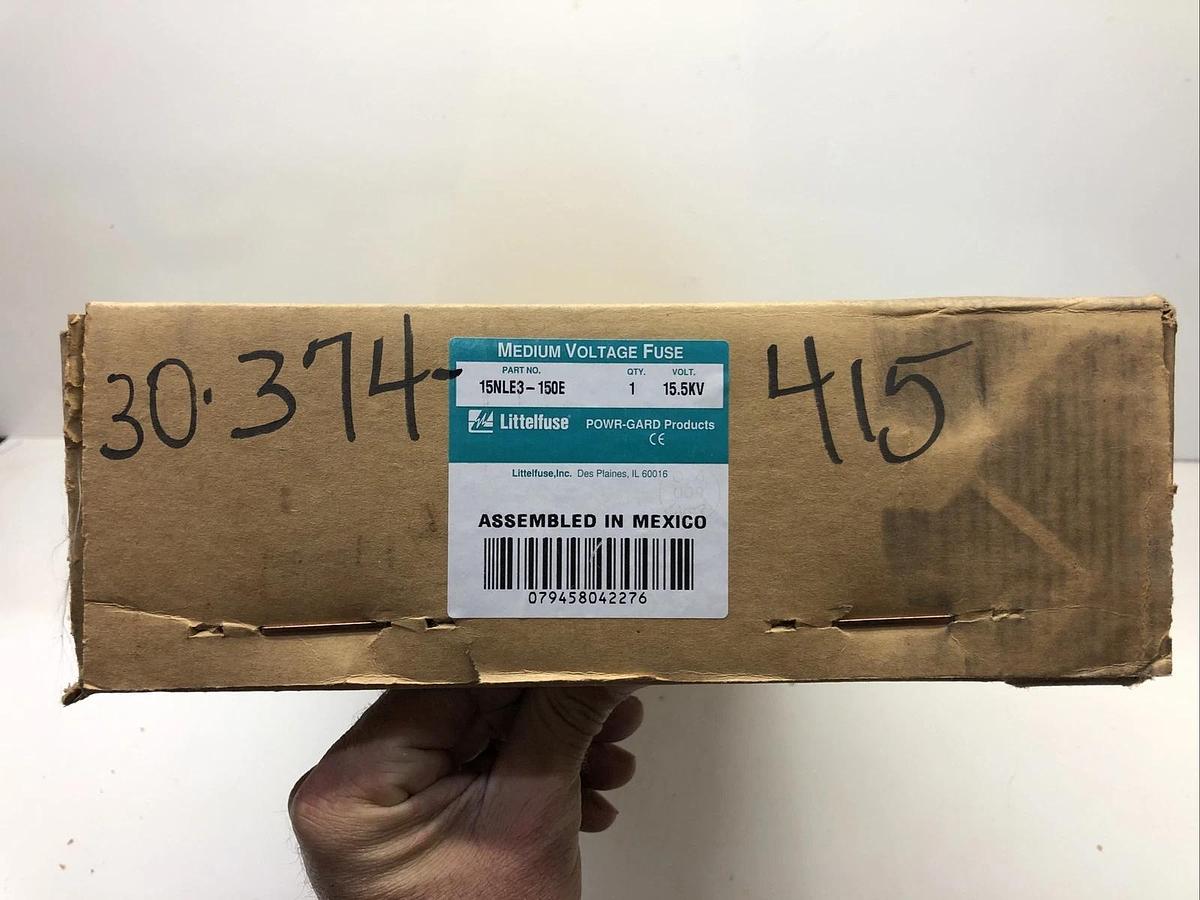 NEW LITTELFUSE 15NLE3150E 15.5KV FUSE UNIVERSITY SURPLUS 15NLE3-150E ---