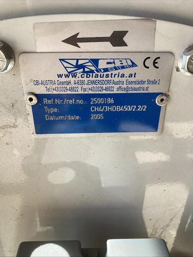 Used CBI CH4/3HDB450/2,2/2-60Hz Centrifugal Blower Fan w/Bracket | U.S.A. SELLER