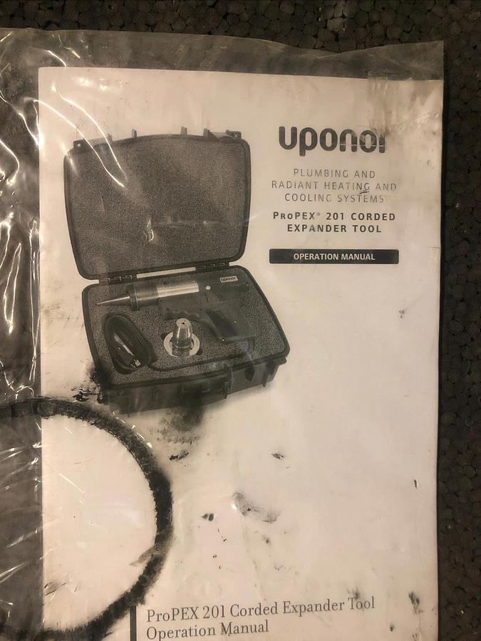 Used 1 Used Uponor ProPEX 201 Corded Expander Tool 2” Pipe Expander Pex Expander