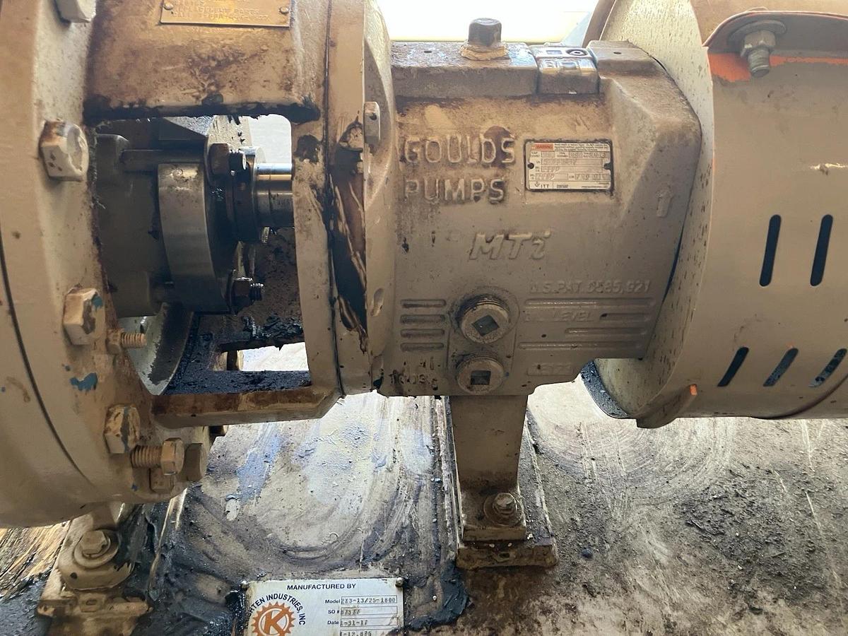 Used DIRTY GOULDS 2x3-13 CENTRIFUGAL PUMP I-FRAME MDL 3196 W/ Toshiba 0254XPEA41A-P