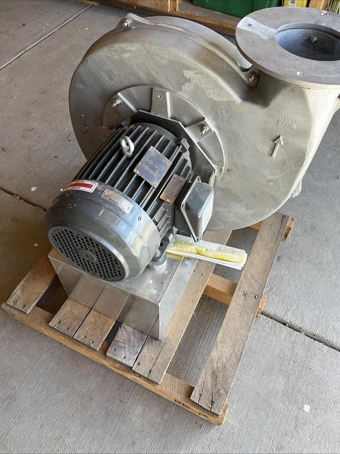 NEW Industrial Centrifugal Blower / Exhaust Fan With Teco Motor | U.S.A. SELLER