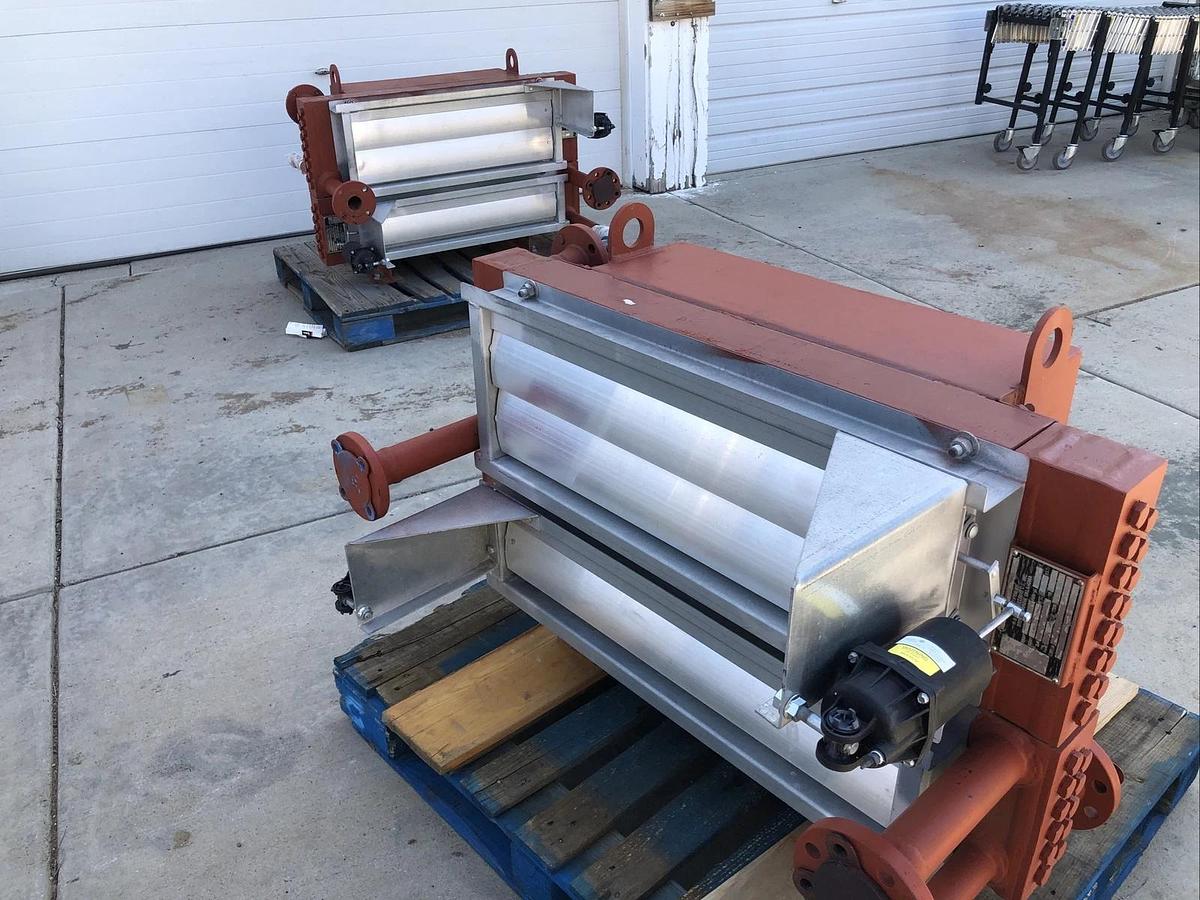 Industrial OIL COOLER, Very Large Oil Cooler Direct Drive Dual Blocks See Desc*-