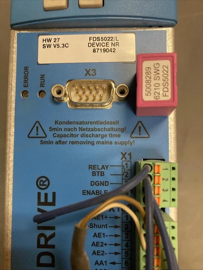 Used Holz Her, STOBER POSIDRIVE FDS5022/L Frequency Inverter 400/480V | U.S.A. SELLER