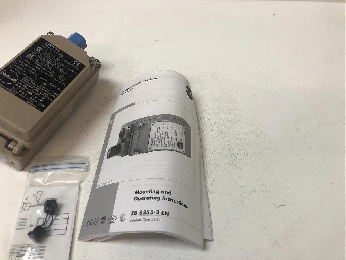 1 New No Box SAMSON 3767 Single-Acting Valve Positioner, 90Psi, 28V Max