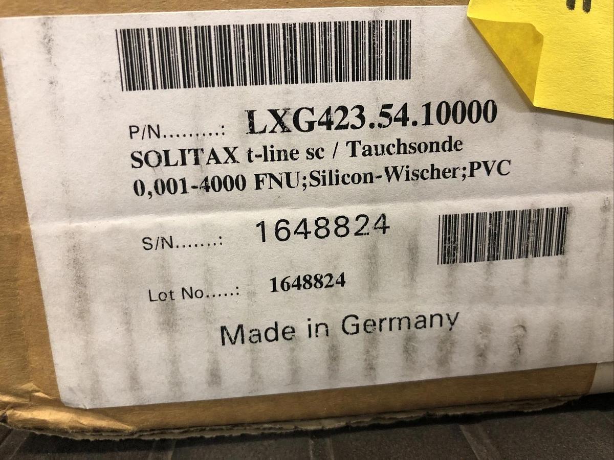 Solitax T-line Sc/ Tauchsonde 0,001-4000 FNU Silicon-wischer LXG423.54.1000 SC-