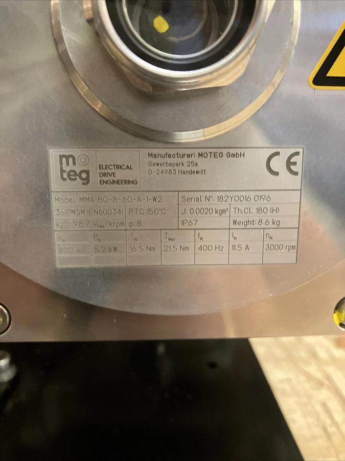 Used MOTEG EV Air Compressor eAir V60 W2-80-60 4000V TI5 0, Onboard Electric Air