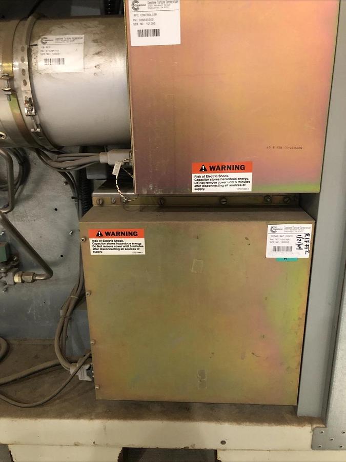 Used Capstone Microturbine  330 Turbine NatGas 3PH 480V 28kW (?)Generator Untested