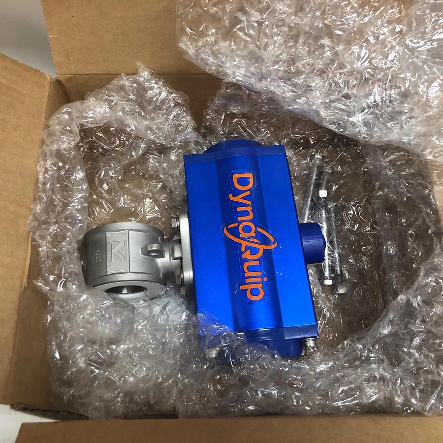 New DYNAQUIP CONTROLS P3S27AJSR07510F Pneumatically Actuated  Two-Way Ball Valve
