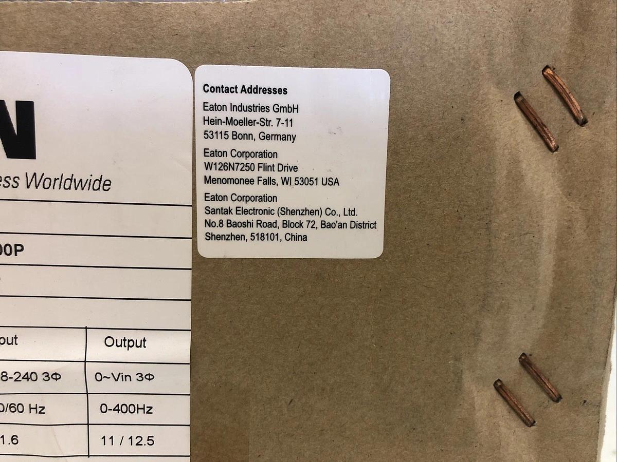 1 NEW EATON CORPORATION DG1-32011FB-C21C, Input 208-240V, Output 0~Vin, 50-60Hz