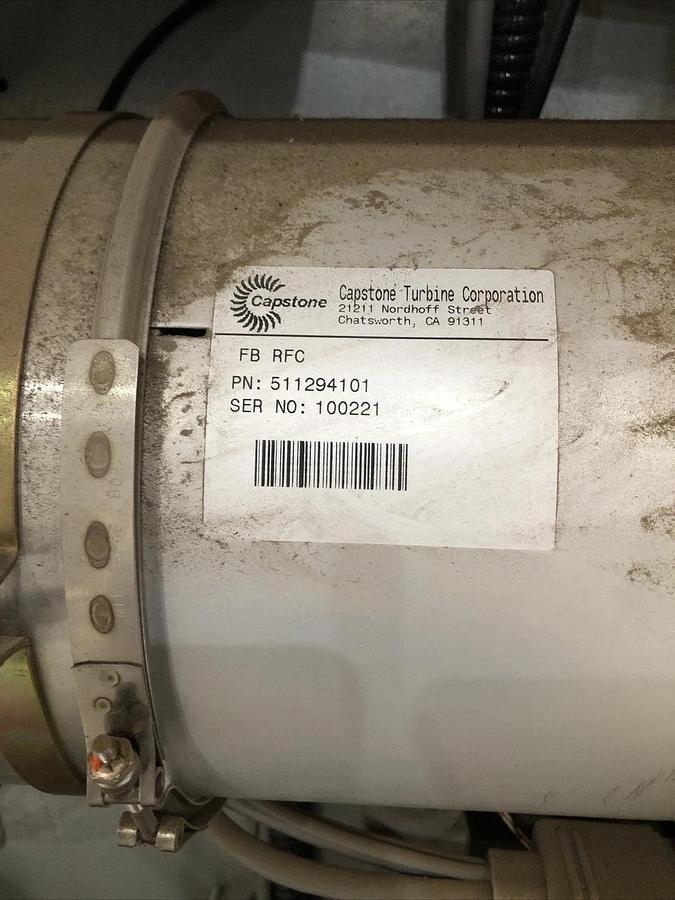 Used Capstone Microturbine  330 Turbine NatGas 3PH 480V 28kW (?)Generator Untested