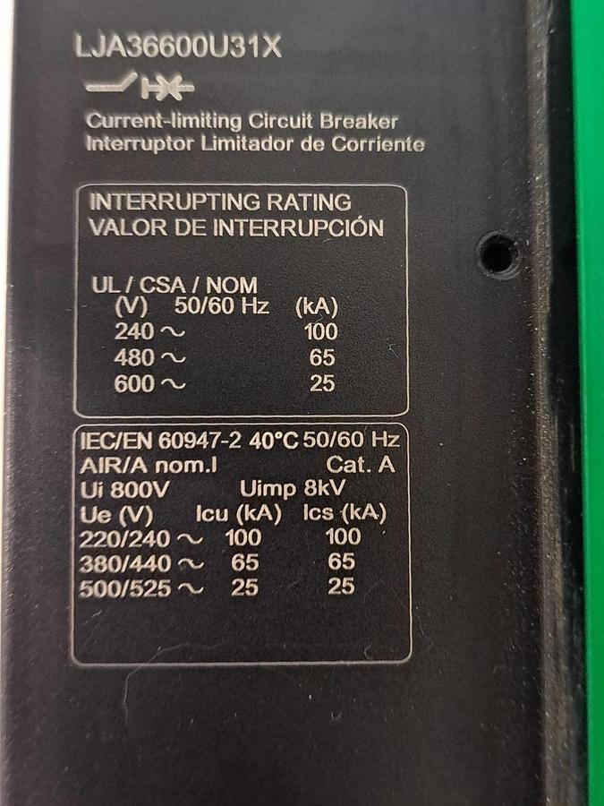 Used Square D  PowerPacT  LJ 400 / LJA36400U31X  Circuit Breaker USED??
