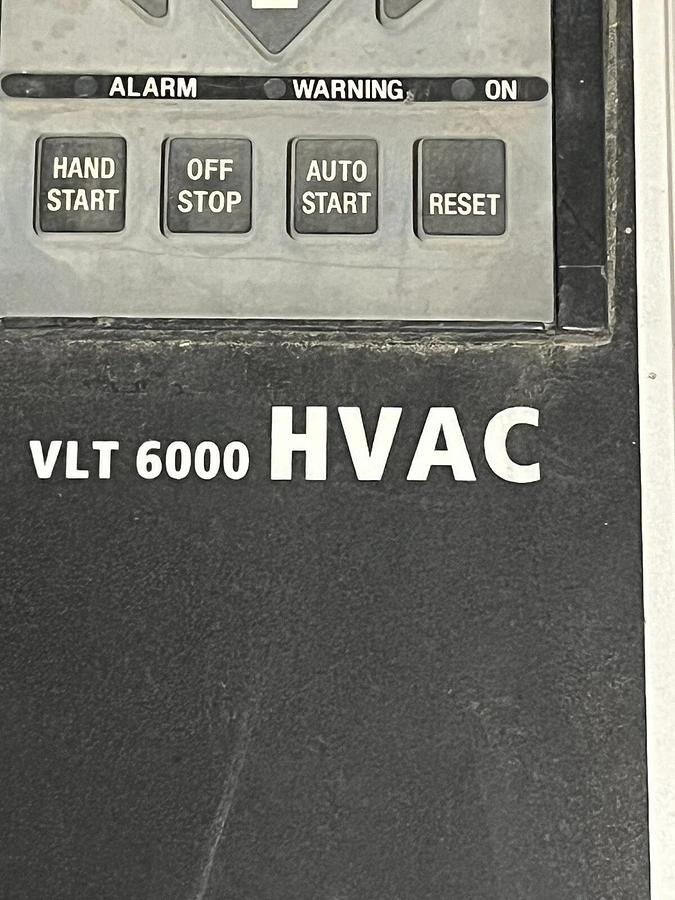 Used Danfoss VLT 6062 HVAC 175Z7060 AC Drive, 460V, 90A, 60HP, VLT6062HT