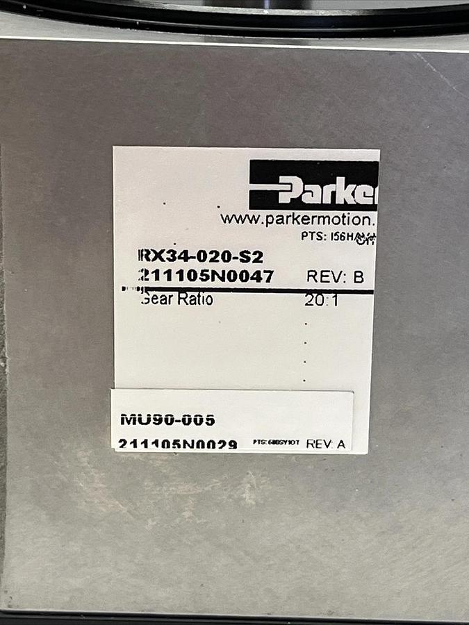 New-PARKER RX34-020-S2 (RX34020S2) Gearmotor Stealth Gearhead RX Rev. B 20:1 *-