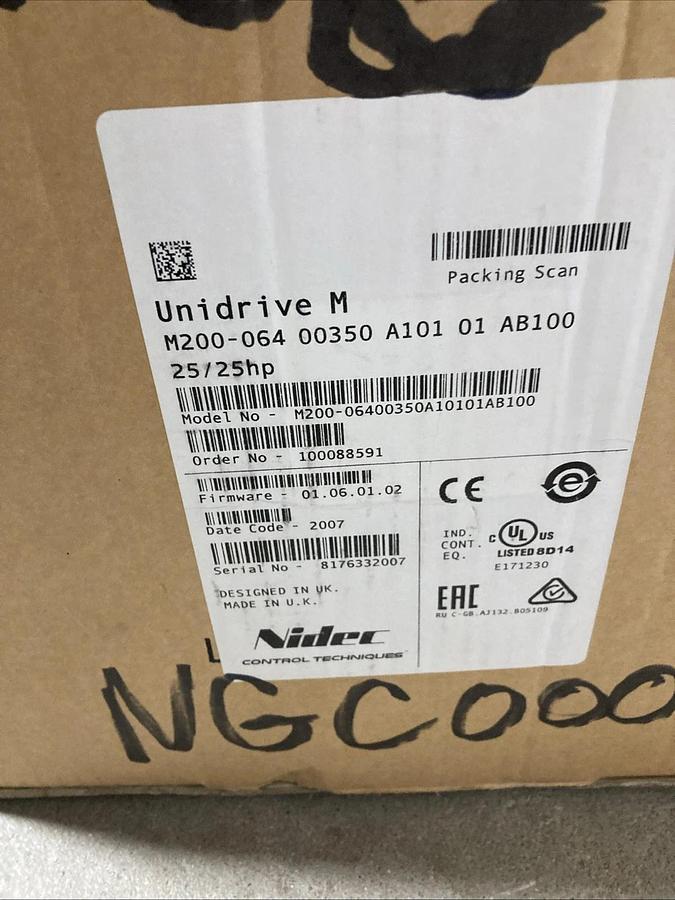 Nidec M200-06400350A10101AB100 Inverter Variable Frequency Drive | USA SELLER