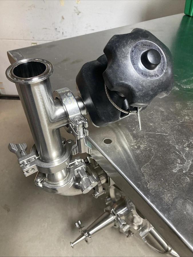 Used FULL SETUP Fristam Pump FPR742-150 and Controller with Stainless Table | U.S.A.