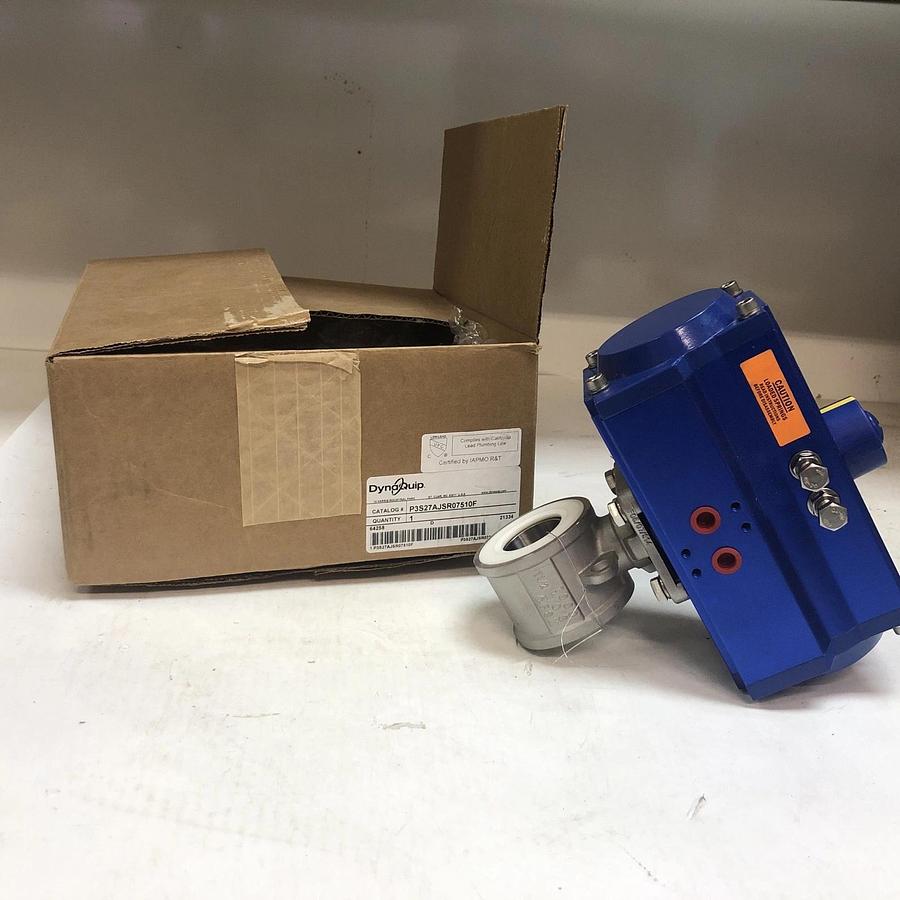 New DYNAQUIP CONTROLS P3S27AJSR07510F Pneumatically Actuated  Two-Way Ball Valve