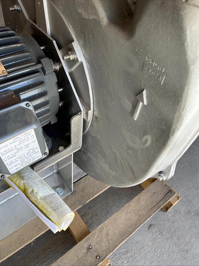 NEW Industrial Centrifugal Blower / Exhaust Fan With Teco Motor | U.S.A. SELLER