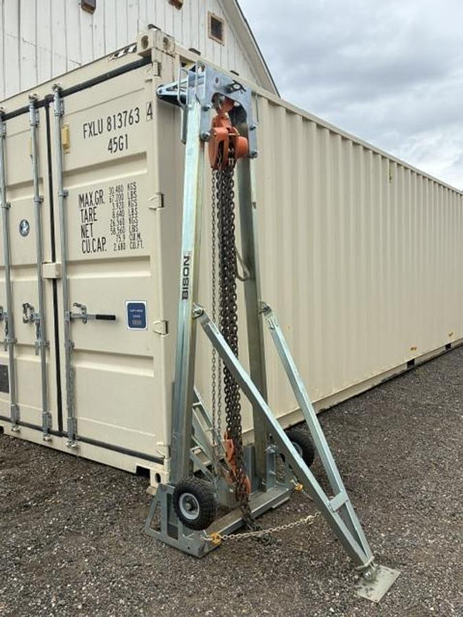 Used Bison C-Lift M20 20 ton Connex container lift system sea can shipping container lift