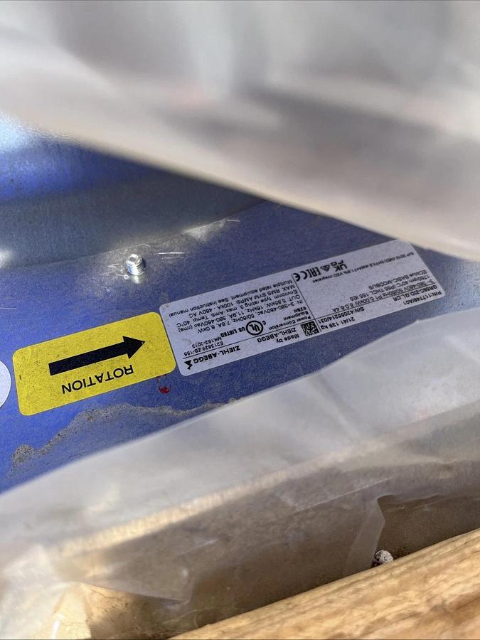ZIEHL-ABEGG GR56C-ZID.GL.CR High-Efficiency EC Plug Fan / Centrifugal Fan Module