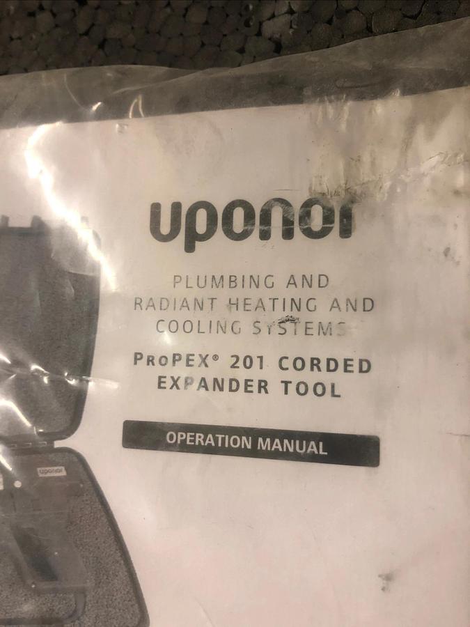 Used 1 Used Uponor ProPEX 201 Corded Expander Tool 2” Pipe Expander Pex Expander