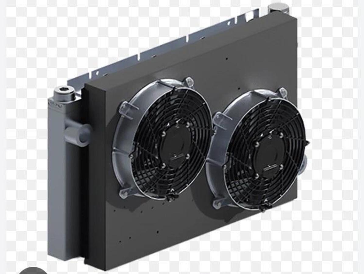 High performance Oil cooler, EMP 2020029123, OK2-3219-12v 2x 11” Fans *-