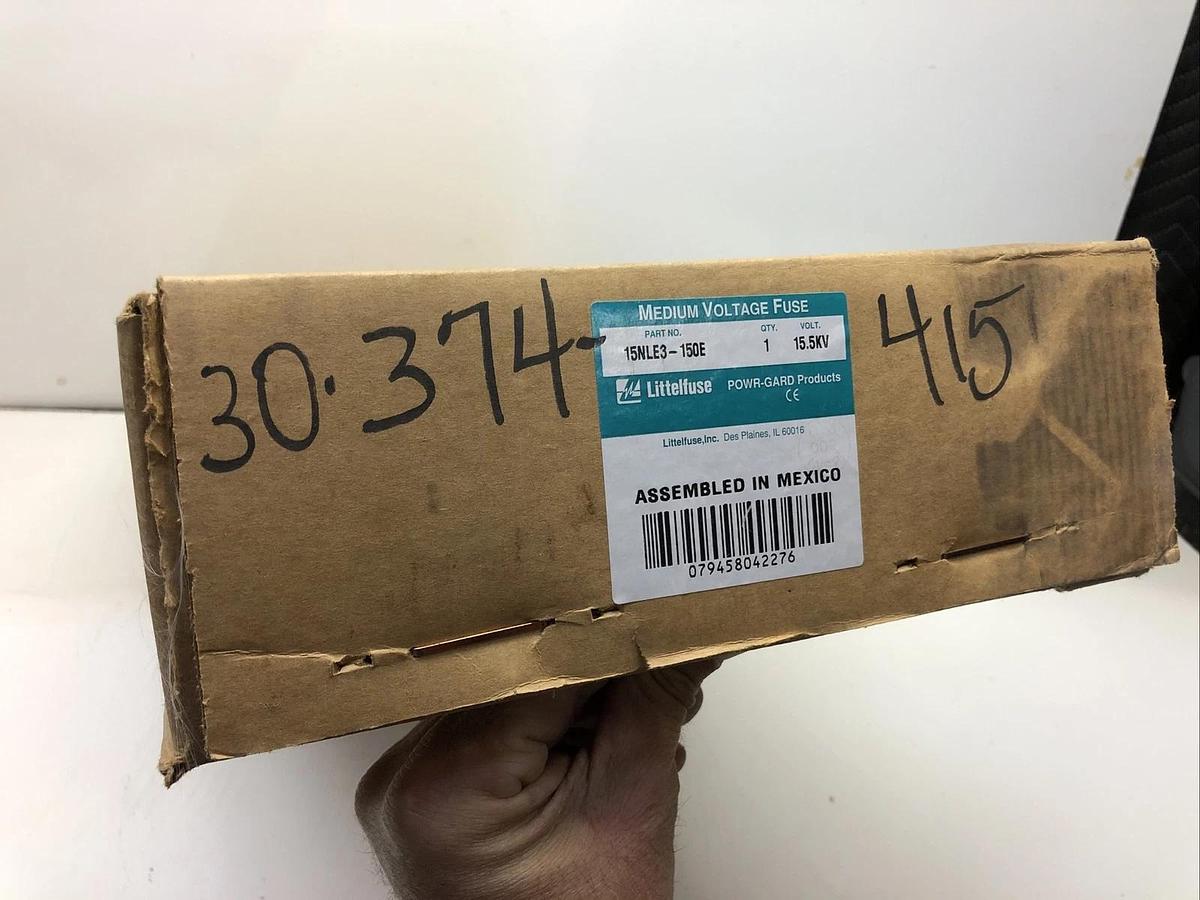 NEW LITTELFUSE 15NLE3150E 15.5KV FUSE UNIVERSITY SURPLUS 15NLE3-150E ---