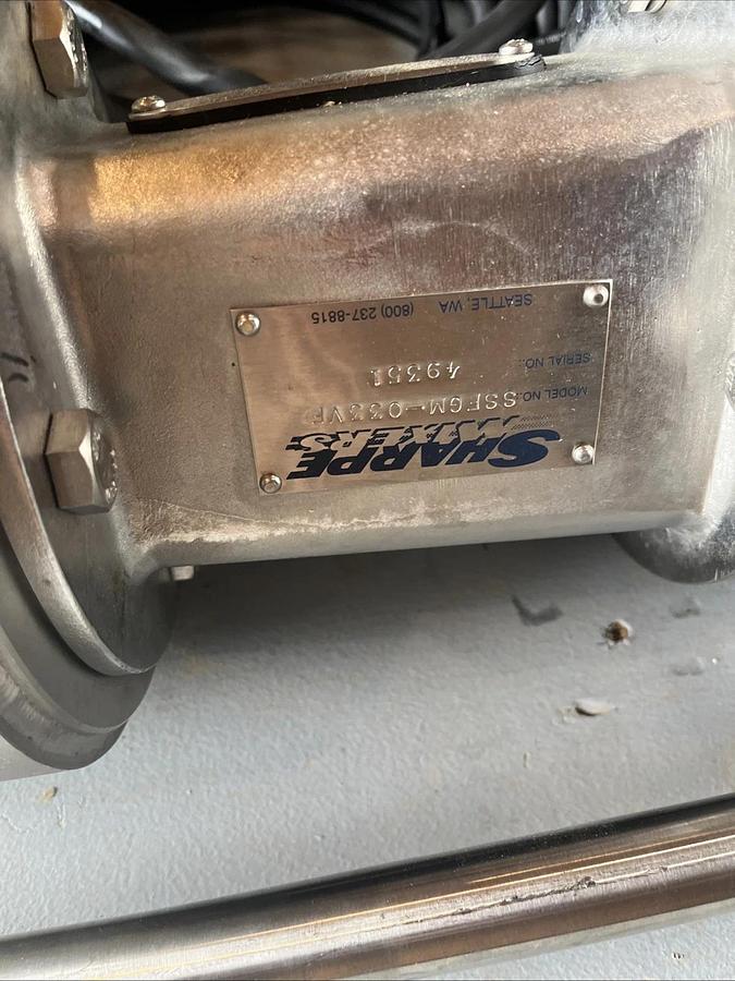 Used NEW 36" Sharpe Mixers SSFGM-033VF Stainless Steel Gear Drive Mixer/Motor | USA