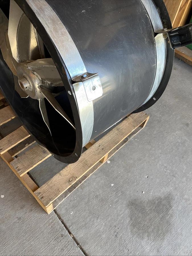 Installed, New? DAYTON 3C411 Tubeaxial Fan Clean Air 24" Blade Steel 3530 RPM