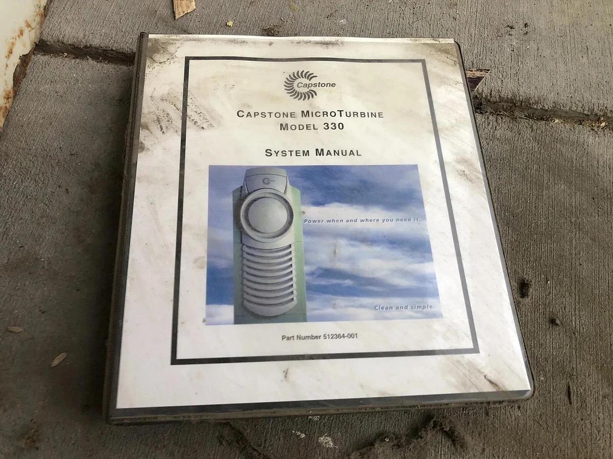 Used Capstone Microturbine  330 Turbine NatGas 3PH 480V 28kW (?)Generator Untested
