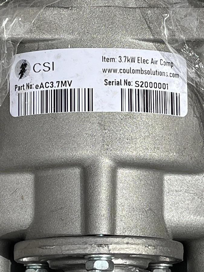 (New) COULOMB High Voltage Electric Scroll Compressor eAC3.7MV (170 psi) *