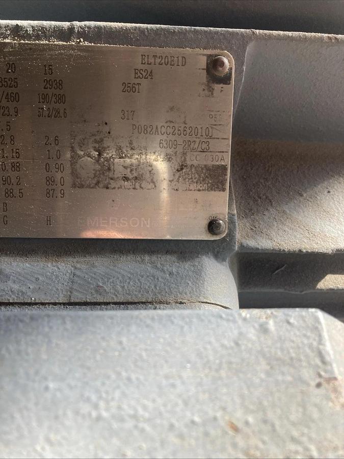 Used Used EMERSON Motor ELT20E1D, Dusty | U.S.A. SELLER