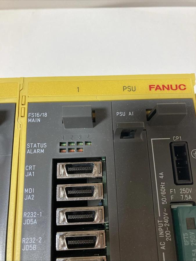 Used FANUC Roboshot Control Module Rack: I/O, Monitor, FS16/18 MAIN, PSU AI | WORKING