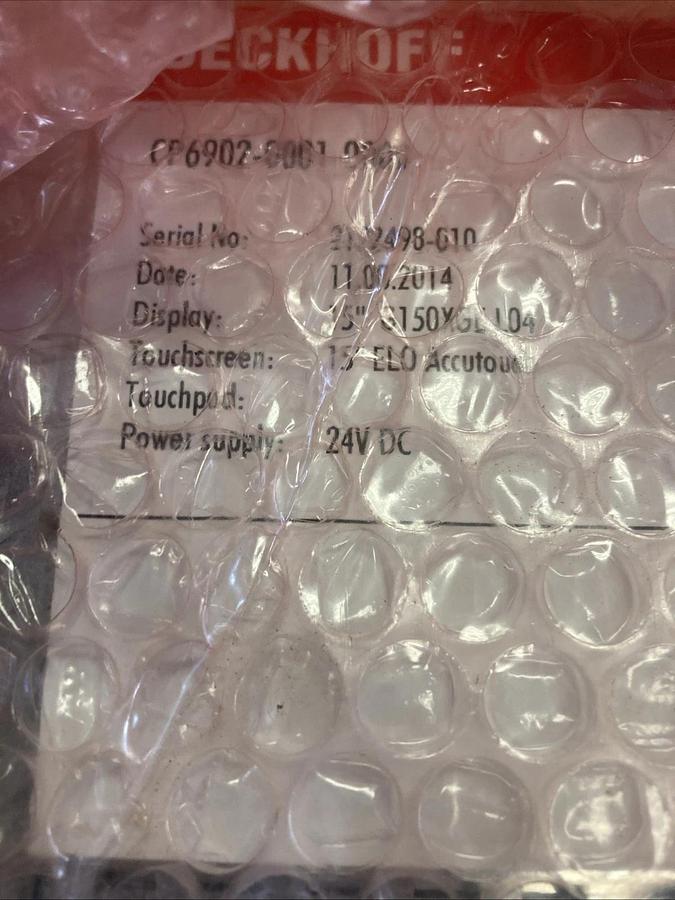 Used NEW SEALED Beckhoff Touchscreen Passive Control Panel CP6902-0001-0000 | US SELL