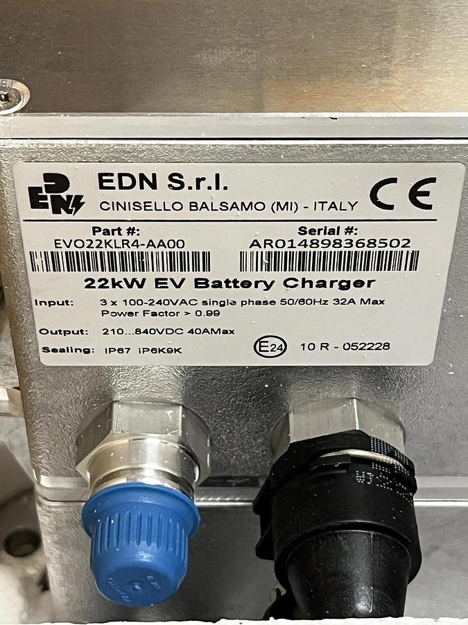 (NIB) EDN 22kW EV/HEV On-Board Charger OBC Liquid Cooled 840VDC EVO22KLR4-AA00