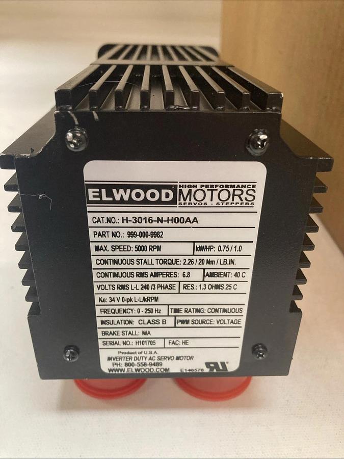 Elwood Corporation Motor 999-000-9982 USED In Original Box | U.S.A. SELLER