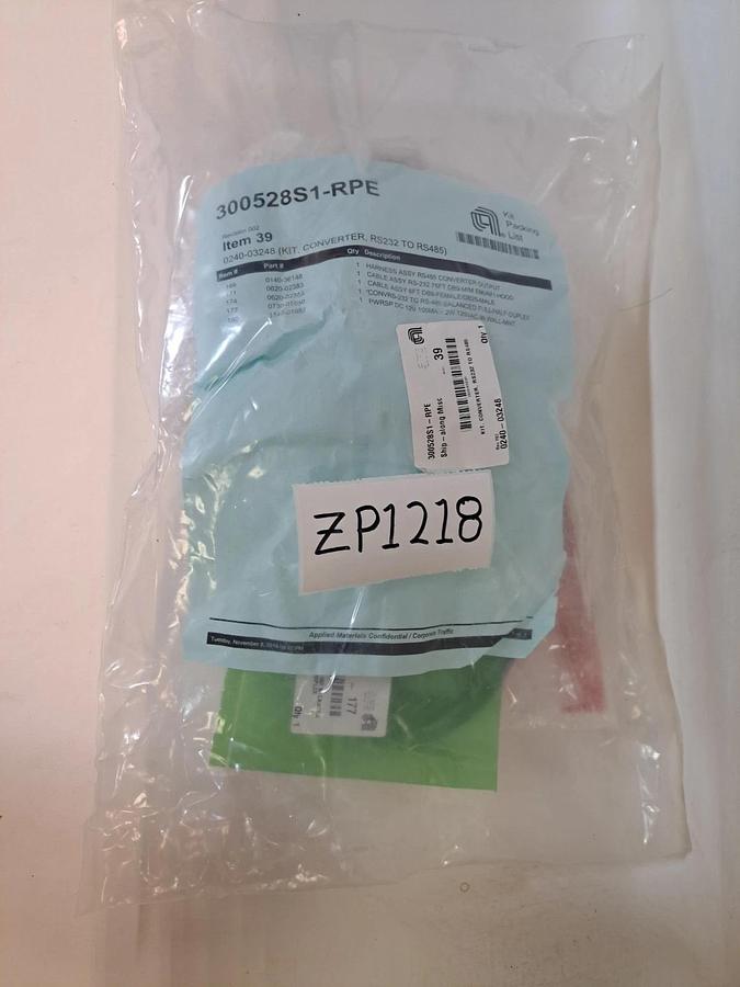 Used Applied Materials AMAT 0240-03248 Kit Converter RS232 to RS485  New Sealed