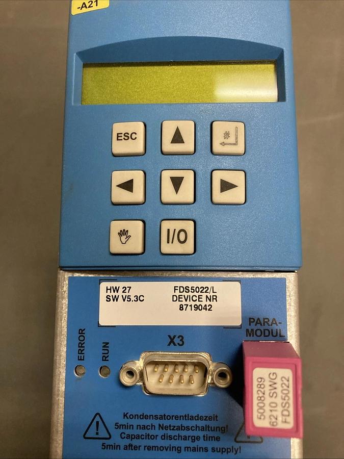 Used Holz Her, STOBER POSIDRIVE FDS5022/L Frequency Inverter 400/480V | U.S.A. SELLER