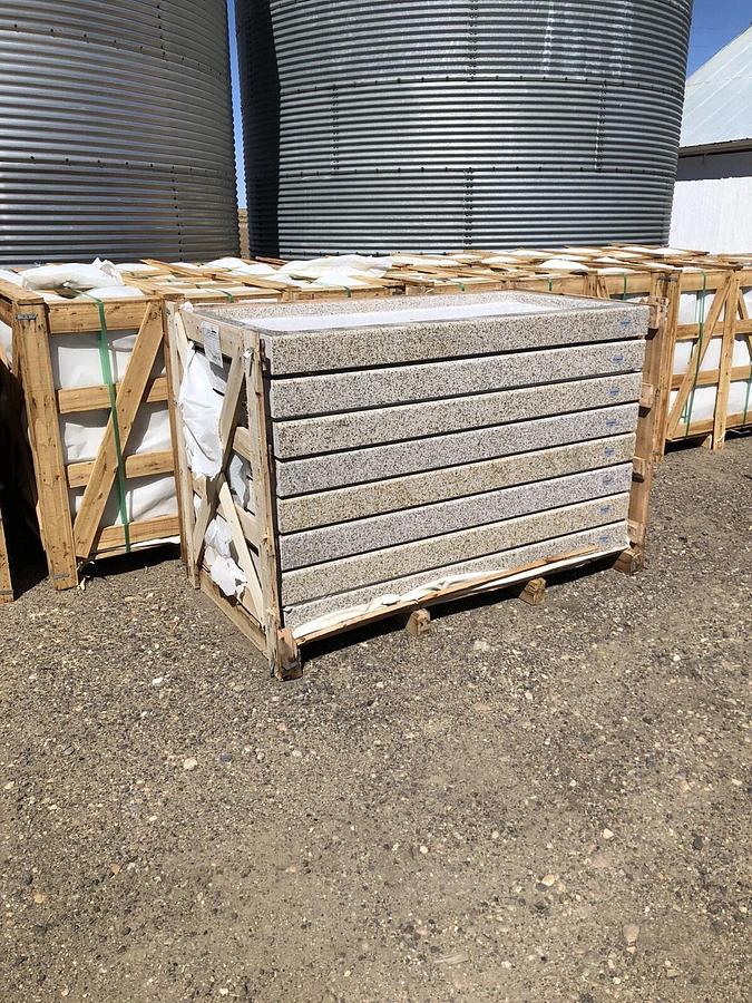 8 NEW Granite shower pan Beautiful Shangdong Rust 60”x32”x4.5” Single Threshold*