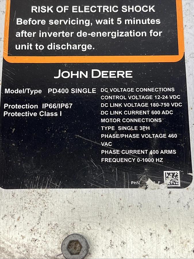 Used (Used)John Deere PD400-S2 1.0 MF Single Traction Inverter 326kVA 400A PH90238480
